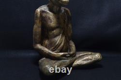 Ancienne statue japonaise Yokai KAPPA laiton sculpture méditation zen okimono