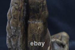 Ancienne statue japonaise Yokai KAPPA laiton sculpture méditation zen okimono