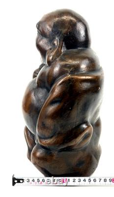 Ancienne statue japonaise en métal hotei sculpture figurine décorative