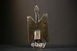 Ancienne statue oiseau sénoufo en bois art tribal sculpture décoration