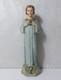 Ancienne Statue Polychrome En Pl&acirc;tre Enfant J&eacute;sus 44 Cm