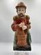 Ancienne Statue Religieuse Bois Sculpt&eacute; Saint C&ocirc;me Patron Chirurgiens Martyr
