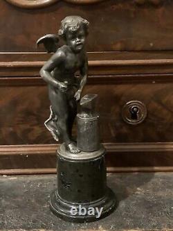 Ancienne statue sculpture cherubin WMF 1900