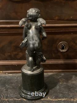 Ancienne statue sculpture cherubin WMF 1900
