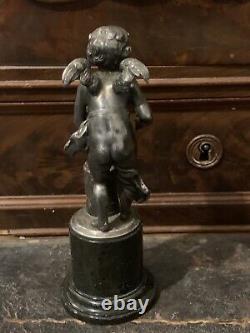 Ancienne statue sculpture cherubin WMF 1900