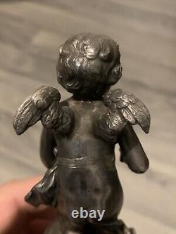 Ancienne statue sculpture cherubin WMF 1900