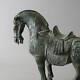 Ancienne Statue Sculpture Cheval En Laiton Chine Artisanat H11 Pouces