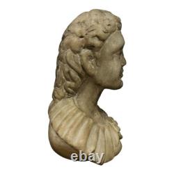 Ancienne statue / sculpture homme en pierre de marbre sculptée à la main 18'C