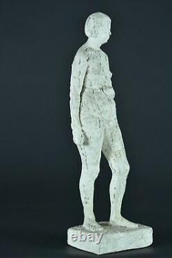 Ancienne statue sculpture plâtre d' atelier étude nu féminin debout Beaux arts