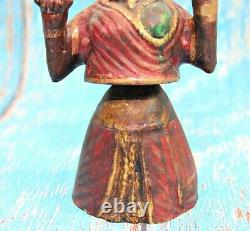 Ancienne statue/sculpture vintage pour poupée dansante Thanjavur Tanjore en a