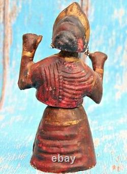 Ancienne statue/sculpture vintage pour poupée dansante Thanjavur Tanjore en a