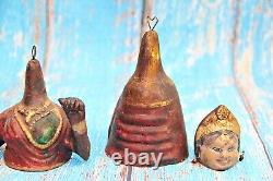 Ancienne statue/sculpture vintage pour poupée dansante Thanjavur Tanjore en a