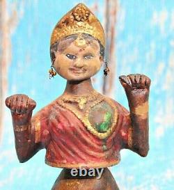 Ancienne statue/sculpture vintage pour poupée dansante Thanjavur Tanjore en a
