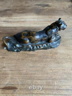 Ancienne statuette, Panthère en bronze par Antoine Louis BARYE