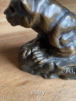 Ancienne statuette, Panthère en bronze par Antoine Louis BARYE