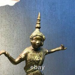 Ancienne statuette en bronze danseuse cambodgienne
