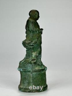 Ancienne statuette en bronze statue sculpture art okimono cuivre japonais