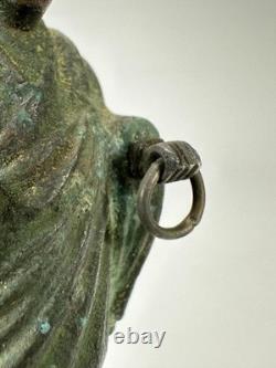 Ancienne statuette en bronze statue sculpture art okimono cuivre japonais