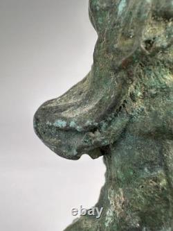 Ancienne statuette en bronze statue sculpture art okimono cuivre japonais