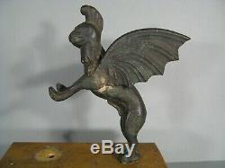 Animal Fabuleux Chimère Ancienne Sculpture Bronze Style Antique