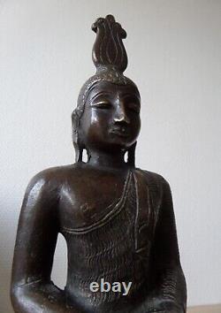 Antique Ancien Bronze BUDDHA BOUDDHA Ceylan Sri Lanka