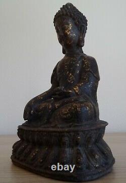 Antique Ancien Bronze Chinese MING BUDDHA BOUDDHA Chinois Chine China 17th C