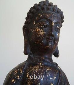 Antique Ancien Bronze Chinese MING BUDDHA BOUDDHA Chinois Chine China 17th C