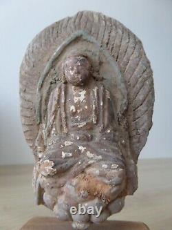 Antique Ancien Terracotta BUDDHA BOUDDHA Chinois Chine