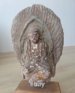 Antique Ancien Terracotta BUDDHA BOUDDHA Chinois Chine