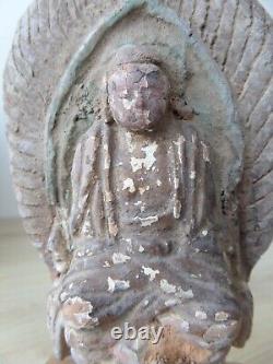 Antique Ancien Terracotta BUDDHA BOUDDHA Chinois Chine