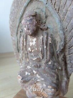 Antique Ancien Terracotta BUDDHA BOUDDHA Chinois Chine