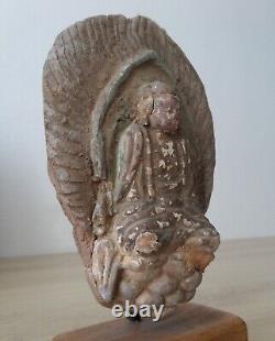 Antique Ancien Terracotta BUDDHA BOUDDHA Chinois Chine