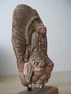 Antique Ancien Terracotta BUDDHA BOUDDHA Chinois Chine