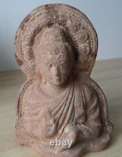 Antique Ancien Terracotta Gandhara Buddha Greco Buddhist Art BOUDDHA terre cuite