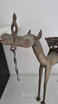Antique Bronze Statue Sculpture Camel Animal Ancienne statuette Touareg chameau