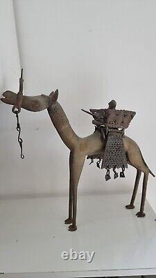Antique Bronze Statue Sculpture Camel Animal Ancienne statuette Touareg chameau