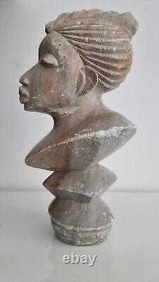 Antique Sculpture statue stone Africa woman statuette pierre ancienne Afrique