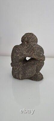 Antique Statue Sculpture Man. Stone Figurine Statuette Pierre Ancienne Homme