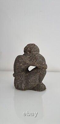 Antique Statue Sculpture Man. Stone Figurine Statuette Pierre Ancienne Homme