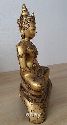 Antique ancien Ayutthaya style bronze Thai BUDDHA BOUDDHA thaïlande Thailand