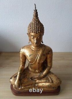 Antique ancien Sukhothai bronze Thai BUDDHA BOUDDHA thaïlande