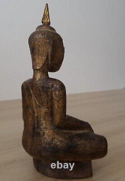 Antique ancien Thai wooden LAN NA BUDDHA BOUDDHA bois Thaïlande LANNA