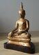 Antique Ancien Bronze Buddha Bouddha Maravijaya Siam Thaïlande 19e 19th