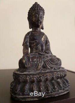 Antique ancien bronze Chinese MING BUDDHA BOUDDHA Chinois Chine China XVII