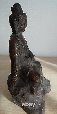 Antique ancien bronze Chinese MING GUANYIN BUDDHA BOUDDHA Chinois Chine China