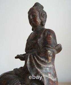 Antique ancien bronze Chinese MING GUANYIN BUDDHA BOUDDHA Chinois Chine China