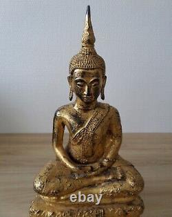 Antique ancien bronze Thai Rattanakosin BUDDHA BOUDDHA thaïlande Thailand Siam