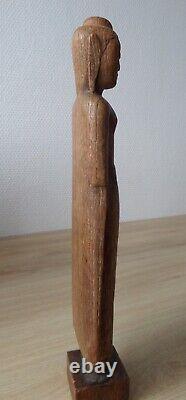 Antique ancien wooden BUDDHA BOUDDHA bois Thaïlande LANNA