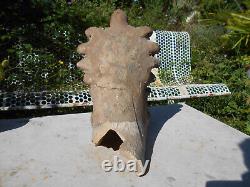 Archeologie Antique Statue Buste Mercure Terre Cuite Élément Architecture Ancien