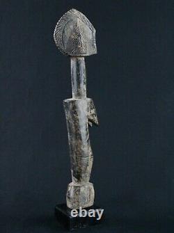 Art Africain African Doll Tribal Arte Ancienne Poupée Mossi sur Socle 31 Cms